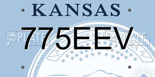 775EEV Kansas License Plate