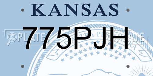 775PJH Kansas License Plate