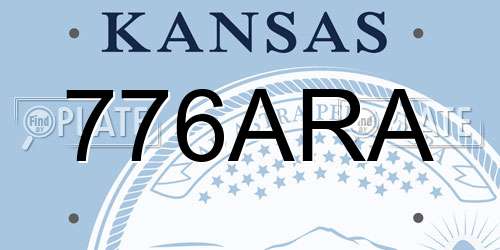 776ARA Kansas License Plate
