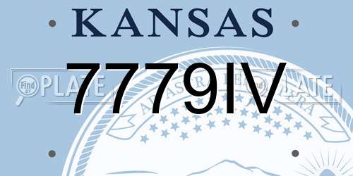 7779IV Kansas License Plate