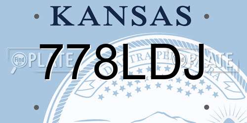 778LDJ Kansas License Plate