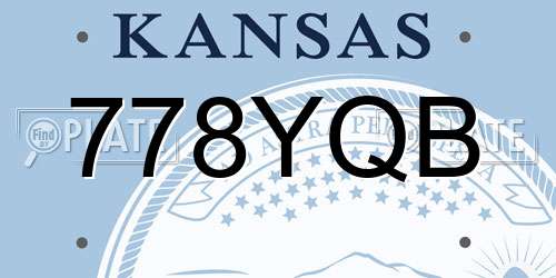 778YQB Kansas License Plate