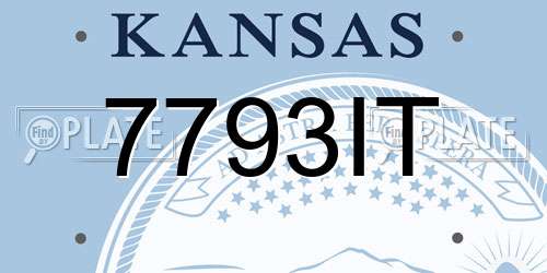 7793IT Kansas License Plate