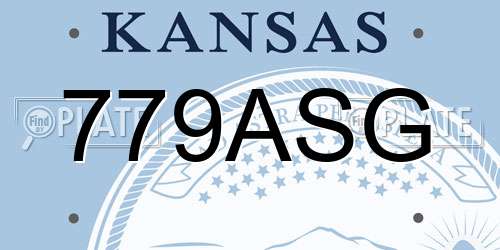 779ASG Kansas License Plate