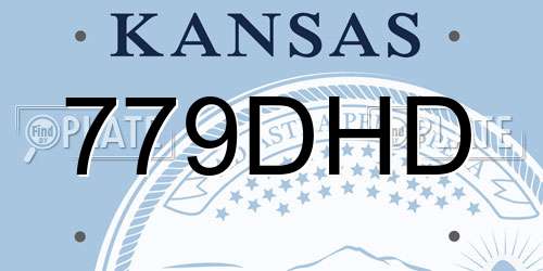 779DHD Kansas License Plate