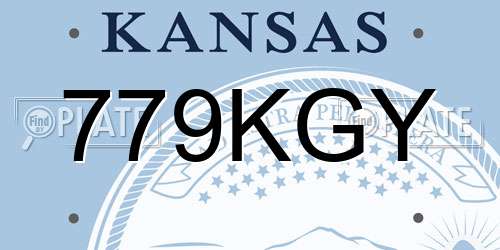 779KGY Kansas License Plate