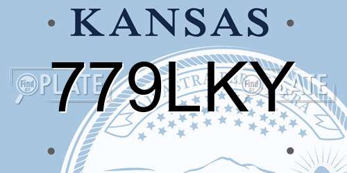 779LKY Kansas License Plate