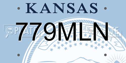 779MLN Kansas License Plate