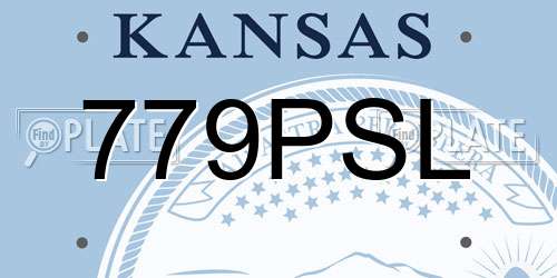 779PSL Kansas License Plate