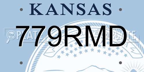 779RMD Kansas License Plate
