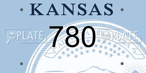 780 Kansas License Plate