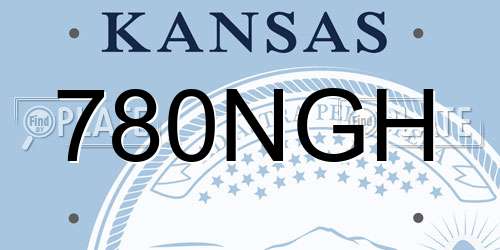 780NGH Kansas License Plate