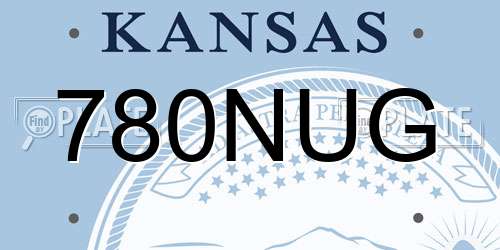 780NUG Kansas License Plate