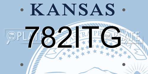 782ITG Kansas License Plate
