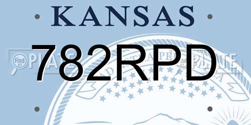 782RPD Kansas License Plate