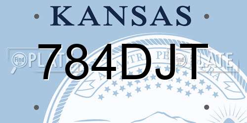 784DJT Kansas License Plate