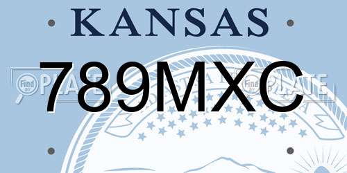 789MXC Kansas License Plate