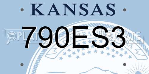 790ES3 Kansas License Plate