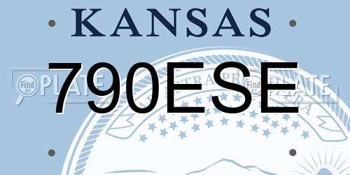 790ESE Kansas License Plate