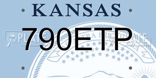 790ETP Kansas License Plate