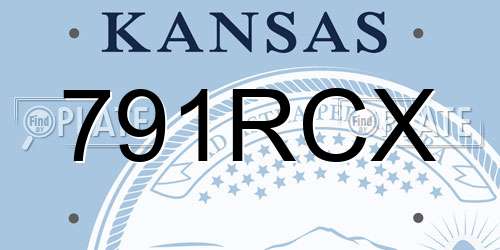 791RCX Kansas License Plate