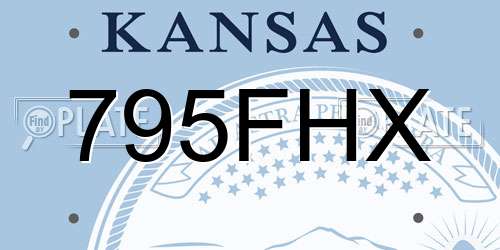 795FHX Kansas License Plate