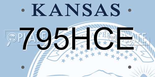 795HCE Kansas License Plate