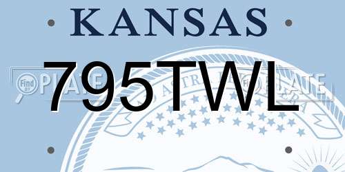 795TWL Kansas License Plate