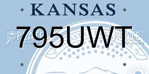 795UWT Kansas License Plate