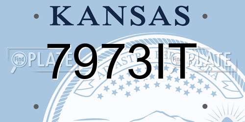 7973IT Kansas License Plate