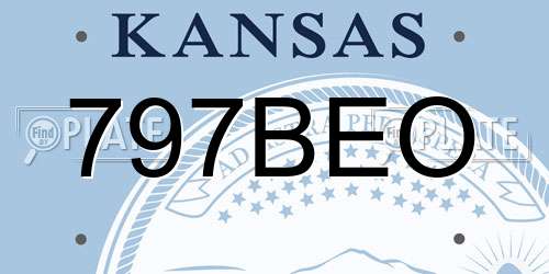 797BEO Kansas License Plate