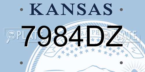 7984DZ Kansas License Plate