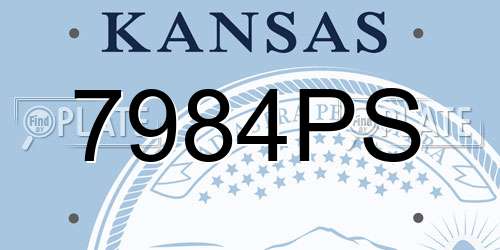 7984PS Kansas License Plate