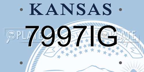7997IG Kansas License Plate