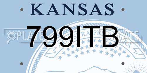 799ITB Kansas License Plate