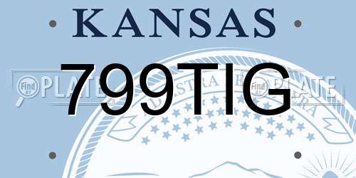 799TIG Kansas License Plate
