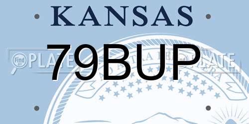 79BUP Kansas License Plate