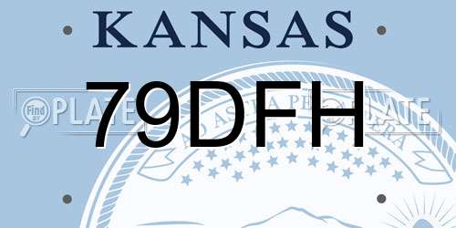 79DFH Kansas License Plate