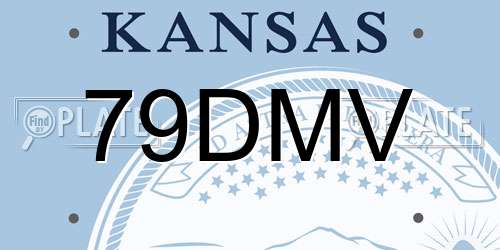 79DMV Kansas License Plate