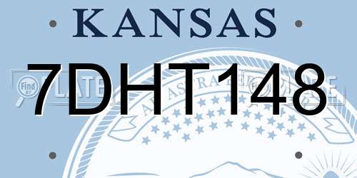 7DHT148 Kansas License Plate