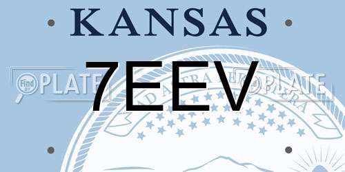 7EEV Kansas License Plate