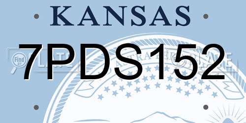 7PDS152 Kansas License Plate