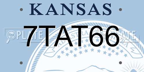 7TAT66 Kansas License Plate