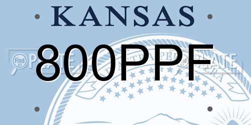 800PPF Kansas License Plate