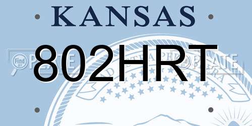 802HRT Kansas License Plate