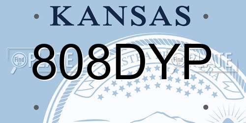 808DYP Kansas License Plate