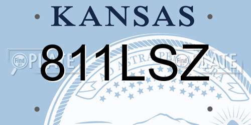811LSZ Kansas License Plate