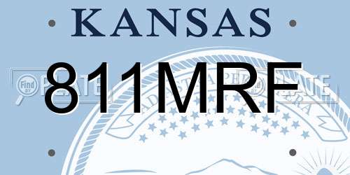 811MRF Kansas License Plate