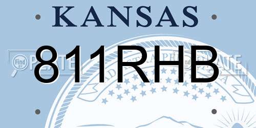 811RHB Kansas License Plate