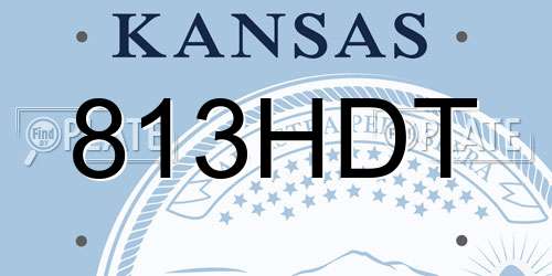 813HDT Kansas License Plate